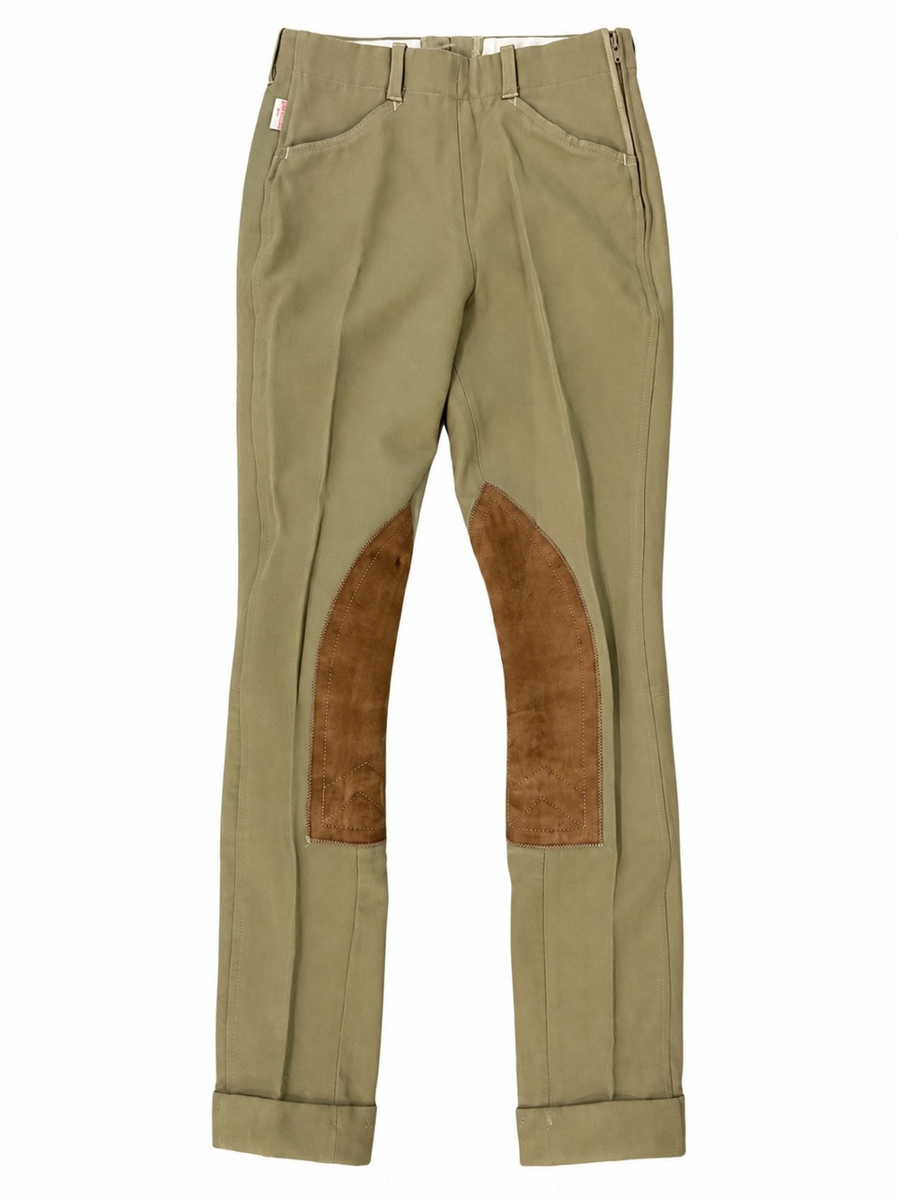 Tailored Sportsman Kids Jodhpurs Tan Knee Patch 2-Way Stretch Vintage Style